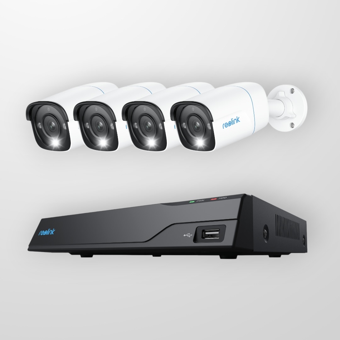 Комплект камери + рекордер REOLINK NVS8-8MB4, 2TB HDD, 8 PoE